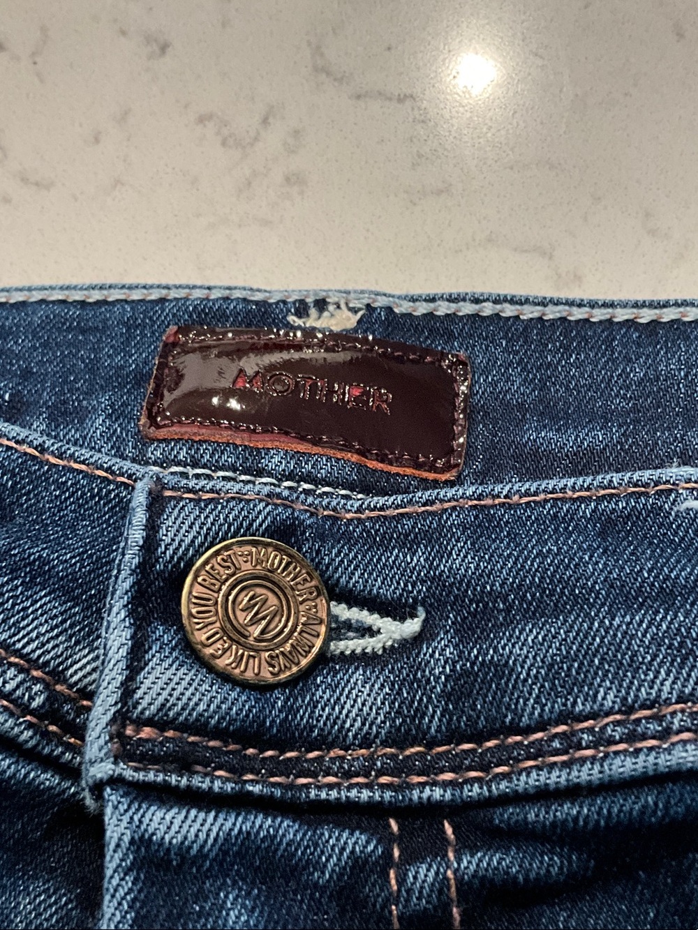 MOTHER Dark Indigo Flare Jeans - Picture 5 of 11